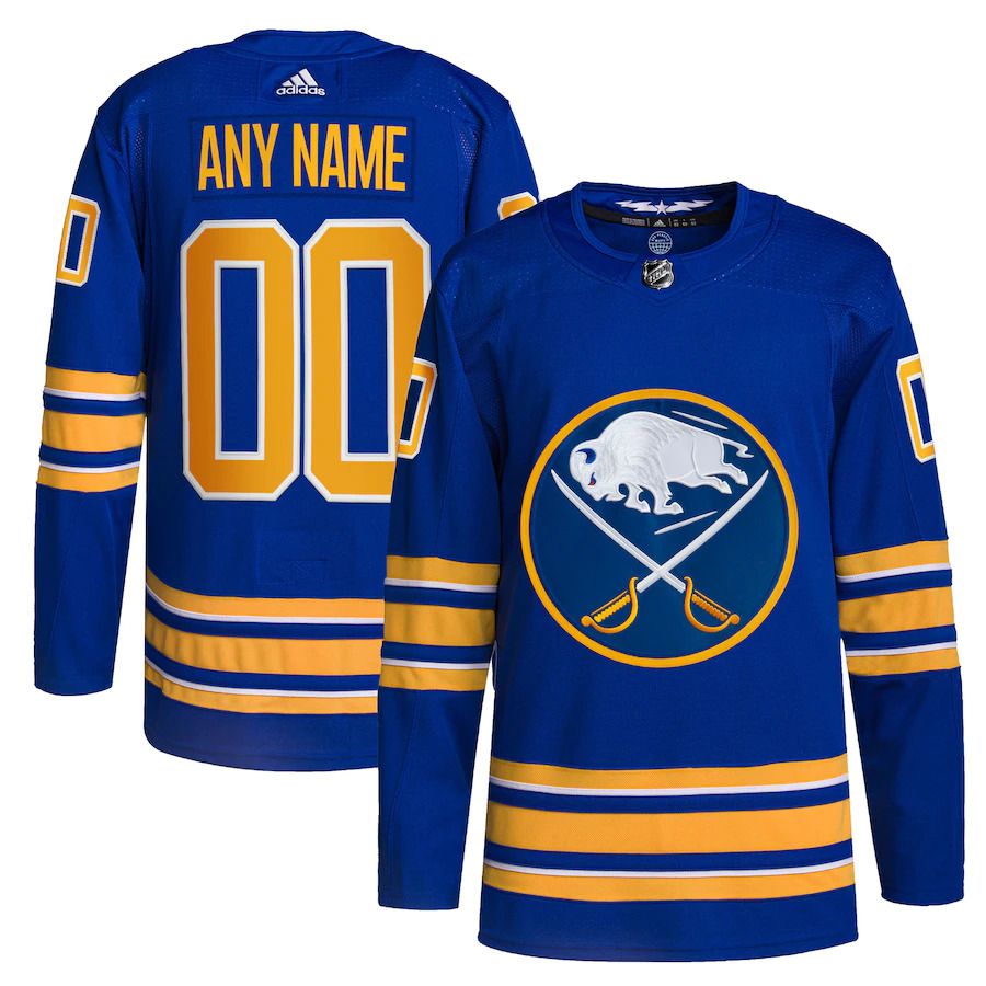 Men Buffalo Sabres Adidas Royal Home Authentic Pro Custom 2022 NHL Jersey